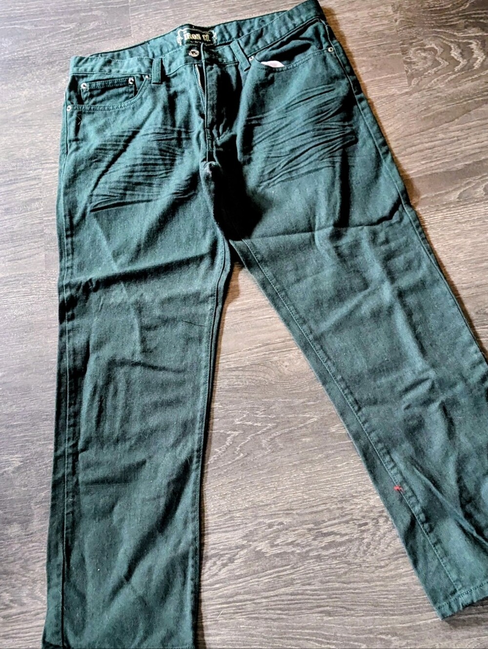 Men's Skinny Jeans in Dark Green